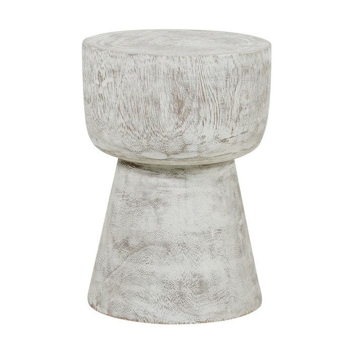 Joss and Main Naber Solid Wood Pedestal End Table
