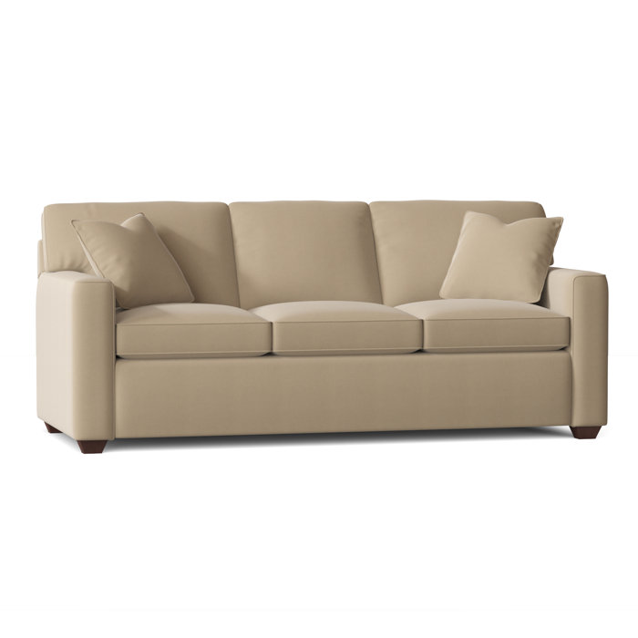 Ebern Designs Lesley 87" Square Arm Sofa Bed with Reversible Cushions