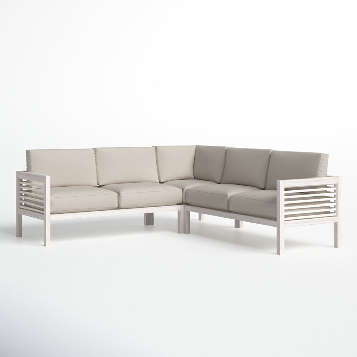 Joss and Main Julian Patio Sectional with Cushions