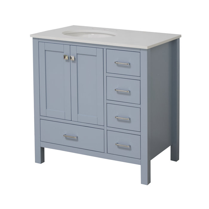 Joss and Main Matias Full Cabinet 36" Single Bathroom Vanity Set