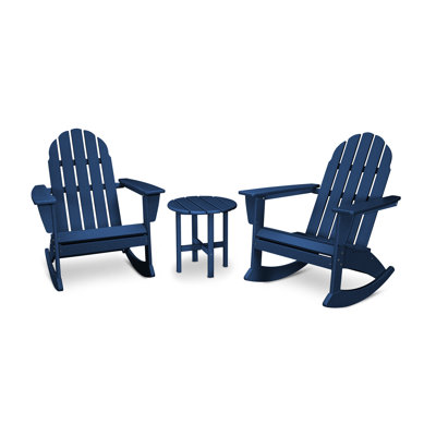 Vineyard Plastic/Resin Rocking Adirondack Chair by POLYWOOD