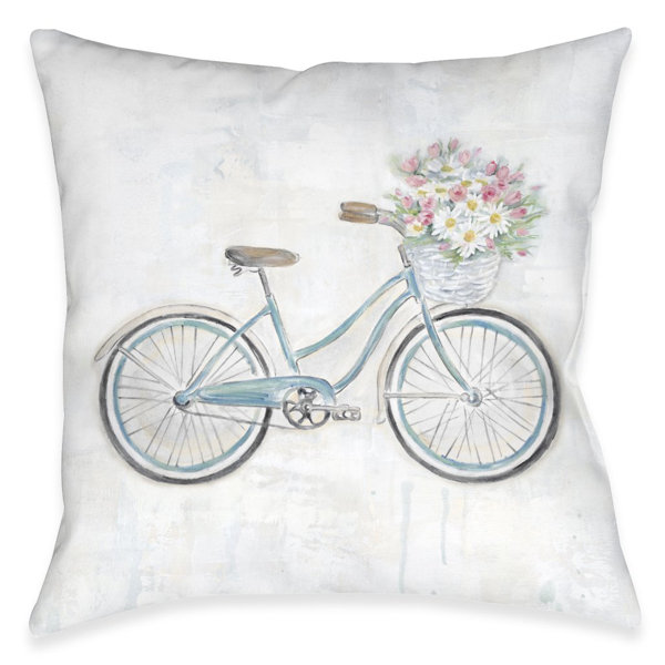 bicycle throw pillows