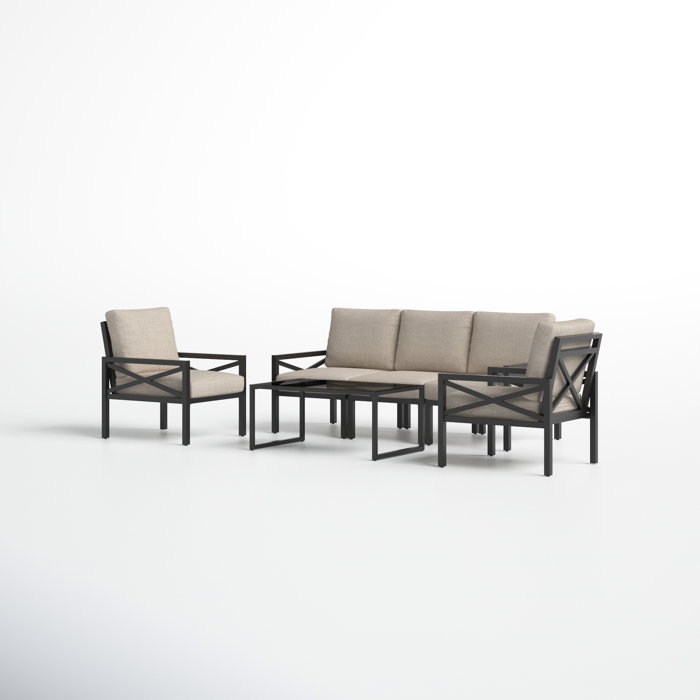 Joss and Main Cormac 6 Piece Sofa Seating Group with Cushions