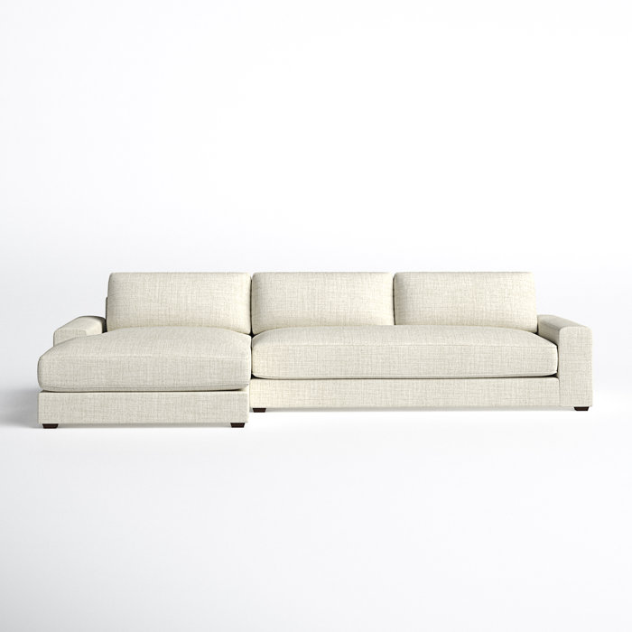 Joss and Main Loane 132" Wide Left Hand Facing Sofa & Chaise