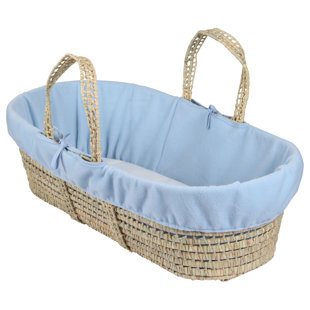 moses basket covers blue