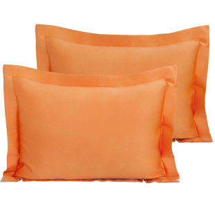 orange pillow sham