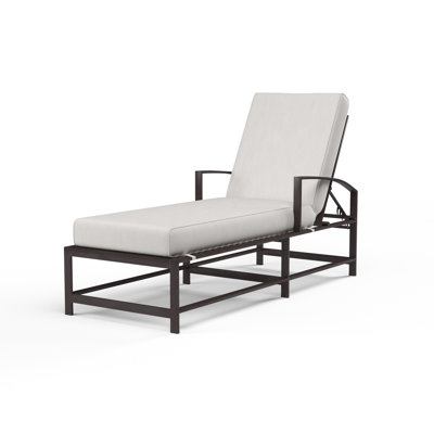 Mulcahey Chaise Lounge with Cushion by Sol 72 Outdoor