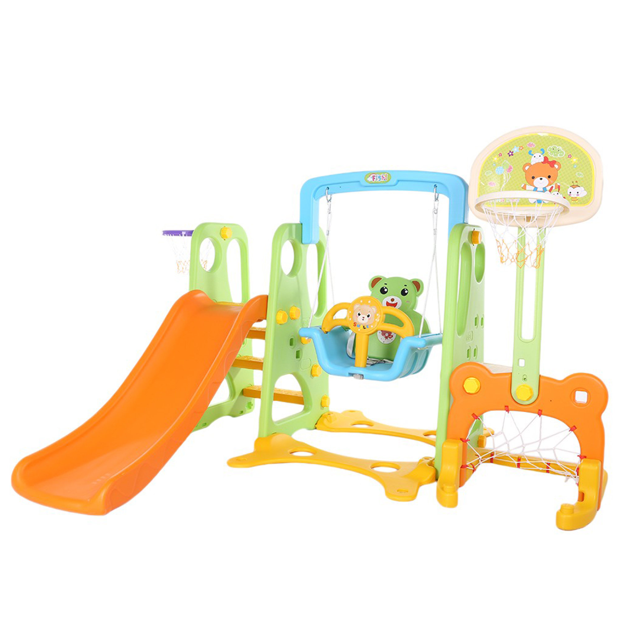 Kids Indoor And Outdoor Slide Swing 