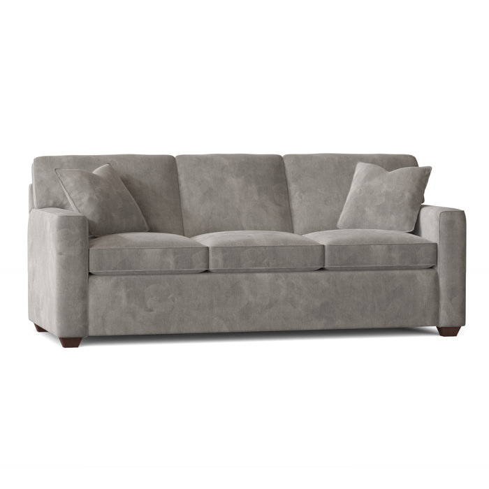 Ebern Designs Lesley 87" Square Arm Sofa Bed with Reversible Cushions