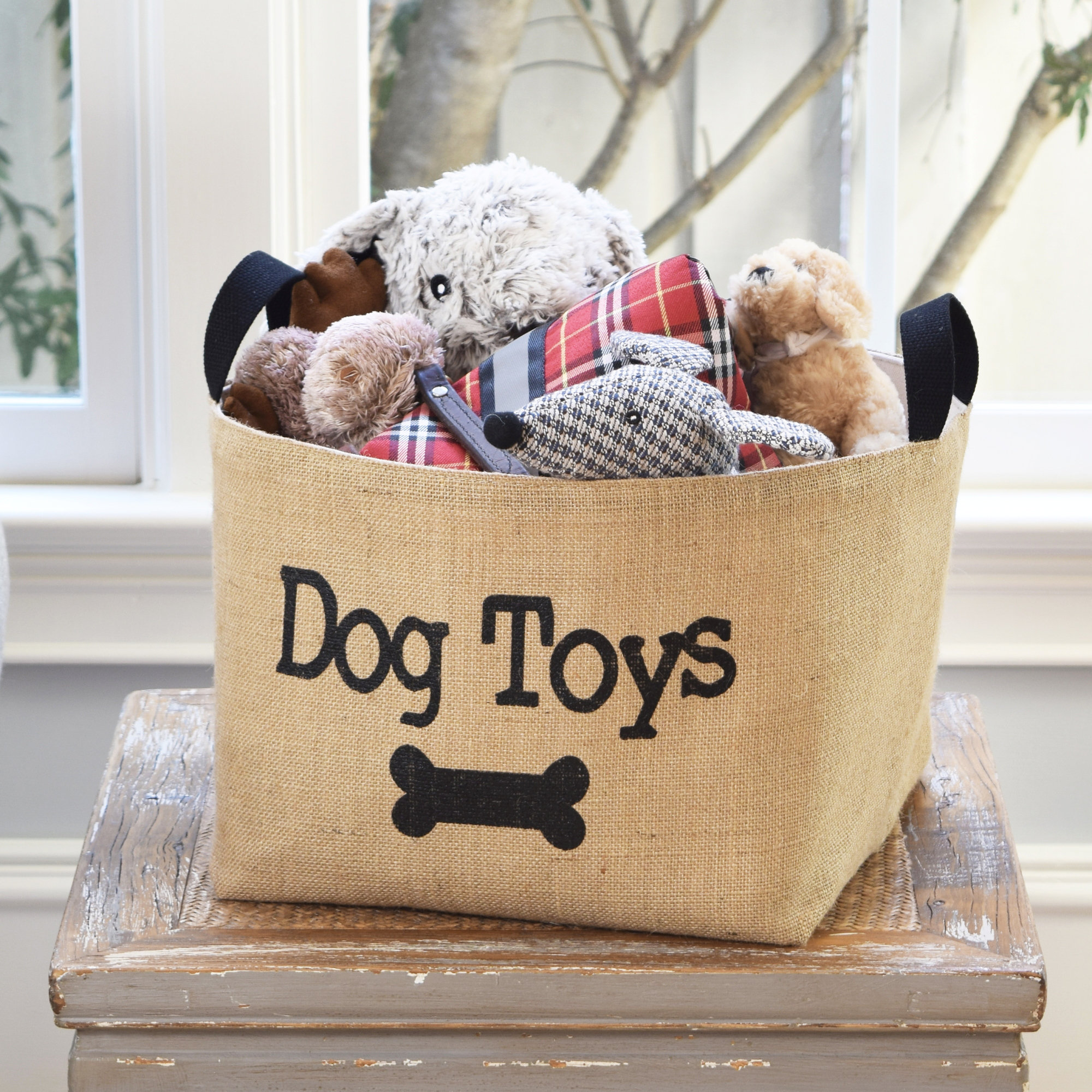 rustic dog toy box