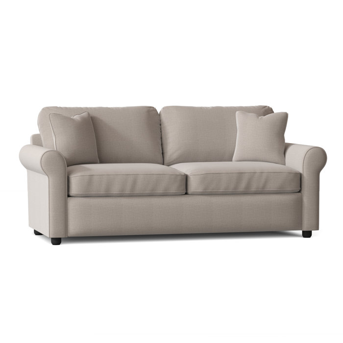 Lark Manor Antoinette 82" Rolled Arm Sofa Bed Slipcovered