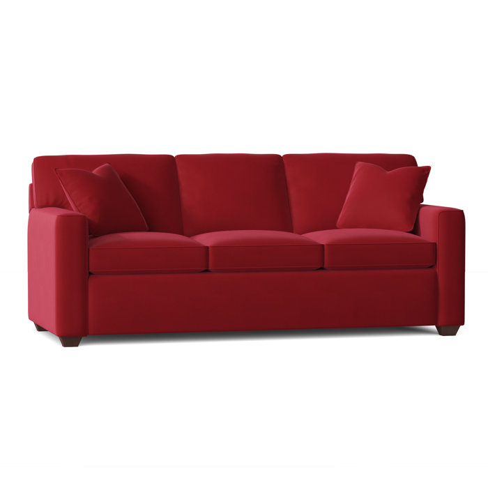Ebern Designs Lesley 87" Square Arm Sofa Bed with Reversible Cushions