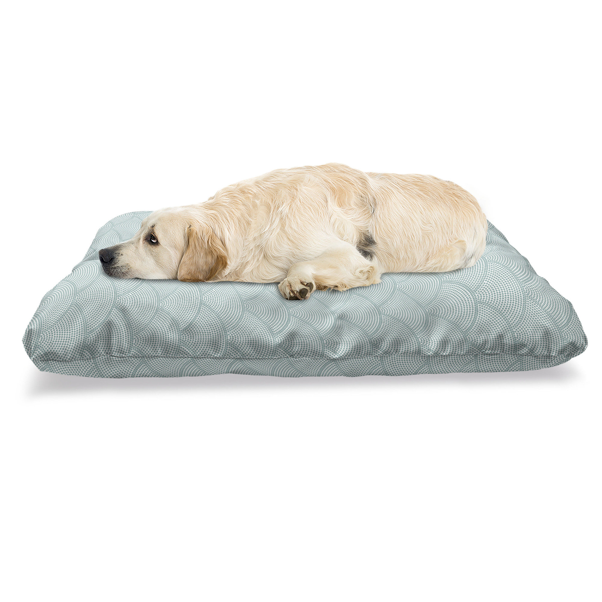 dog bed half covered