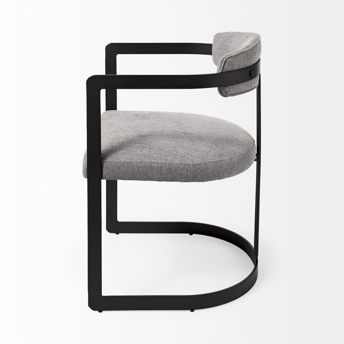 Joss and Main Principato Upholstered Slat Back Arm Chair