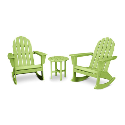 Vineyard Plastic/Resin Rocking Adirondack Chair by POLYWOOD