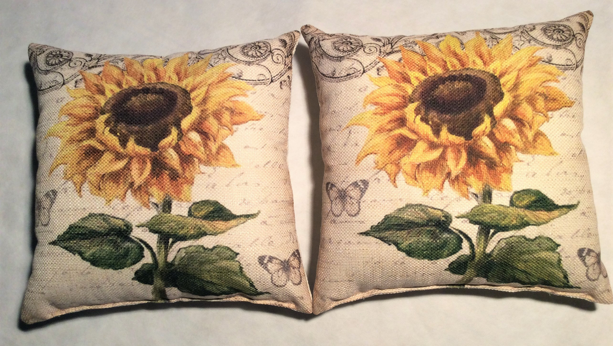 sunflower throw pillow