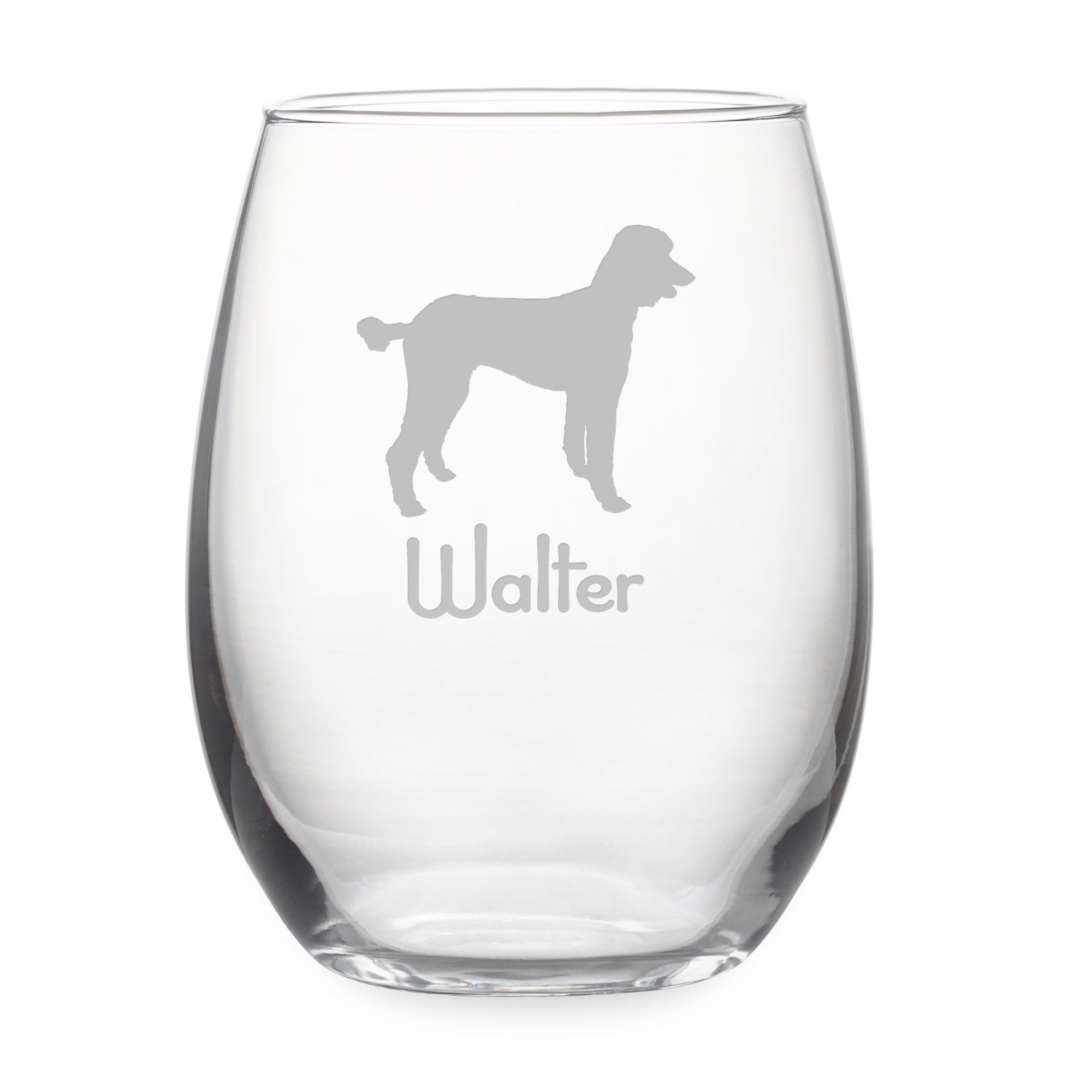 poodle wine glasses