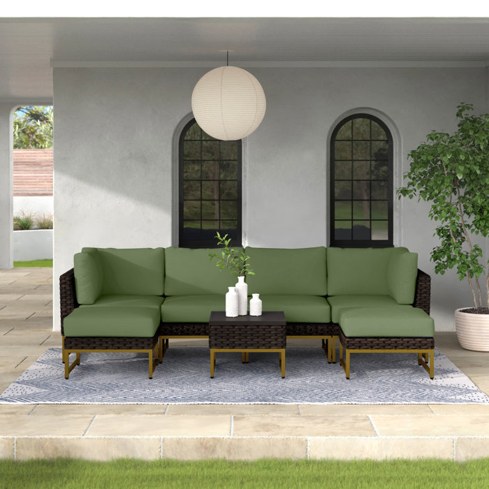 Joss and Main Sectional Seating Group with Cushion
