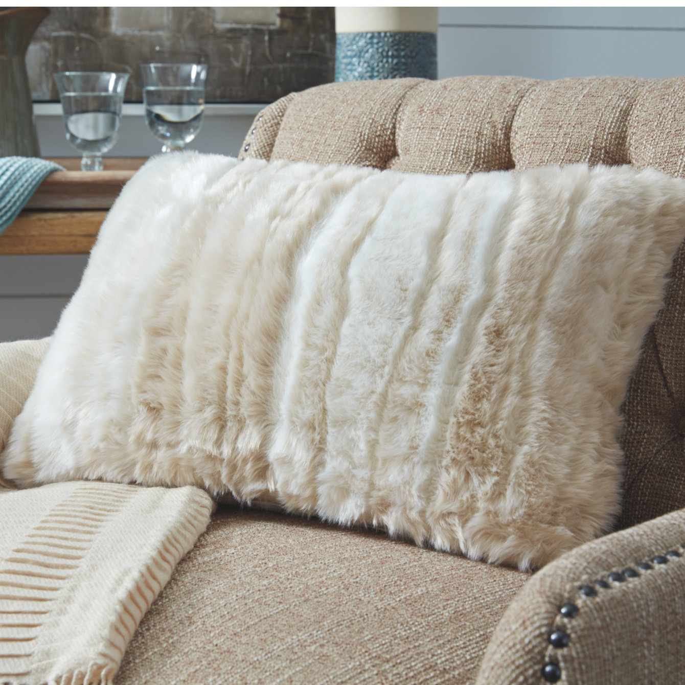 faux throw pillows