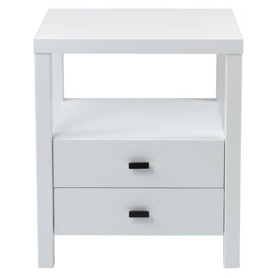 Leflore 2 - Drawer Solid Wood Nightstand by Hashtag Home