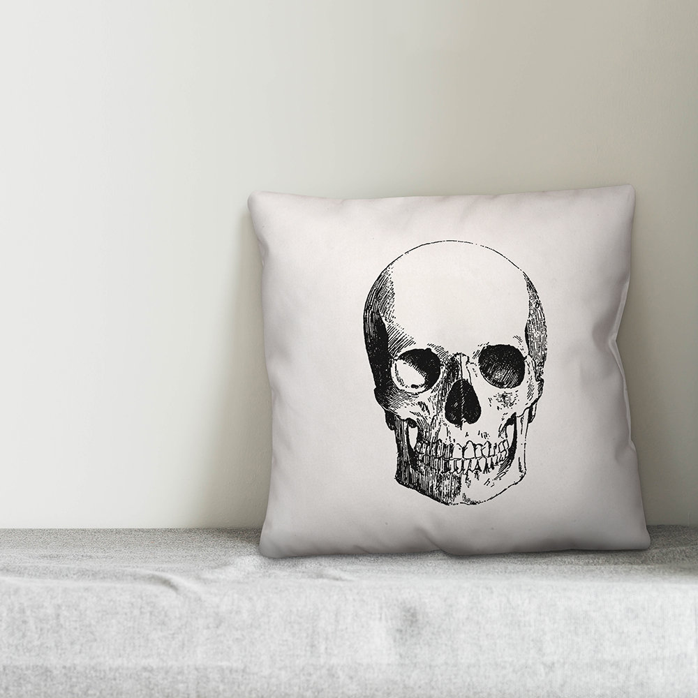 skull shaped pillow