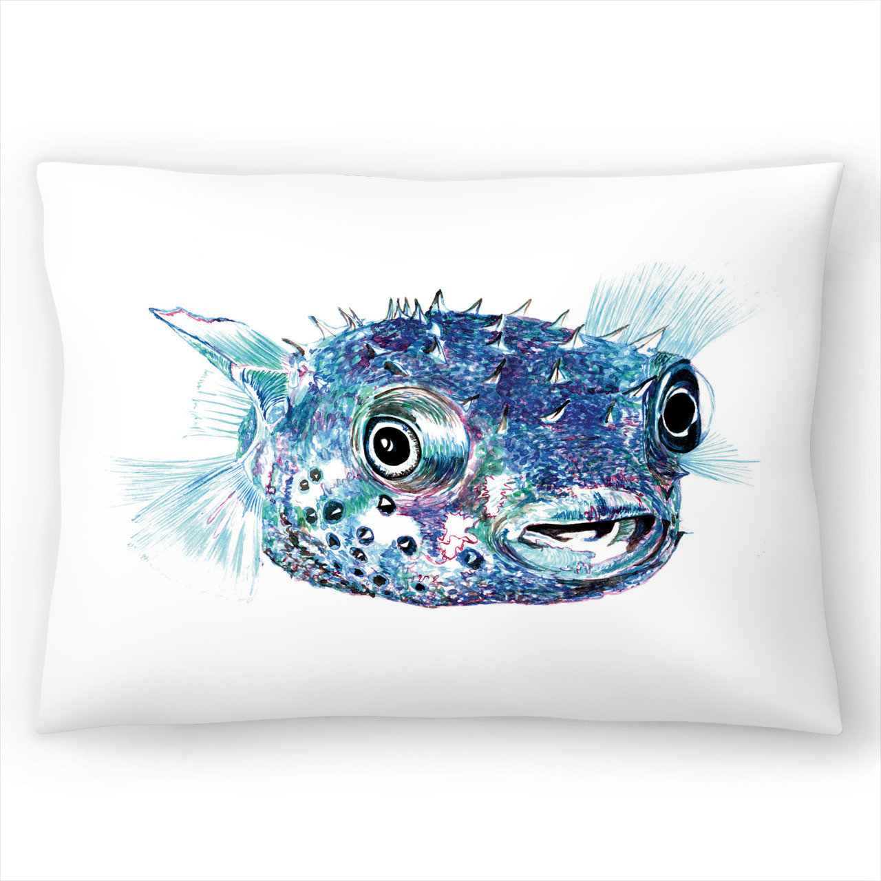 puffer fish pillow