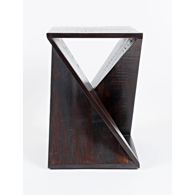 Rivera Solid Wood Abstract End Table by Joss and Main