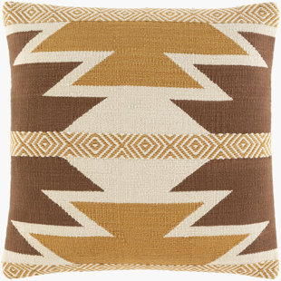 geometric angle jacquard throw pillow