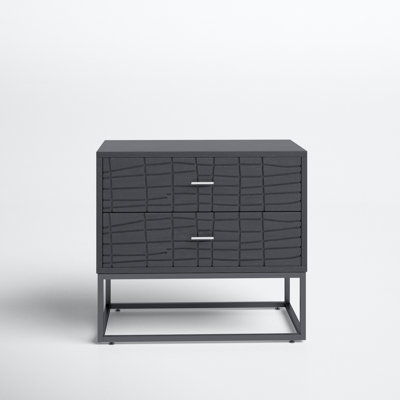 Howard 2 - Drawer Metal Nightstand by Joss and Main