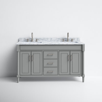 Apex 61" Double Bathroom Vanity Set by Joss and Main