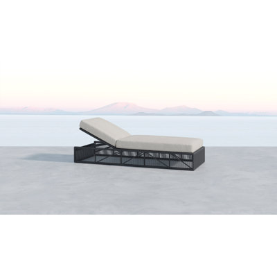 Milano Reclining Chaise Lounge with Cushion by Sunset West