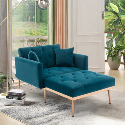 Kukwa Tufted Square Arms Chaise Lounge