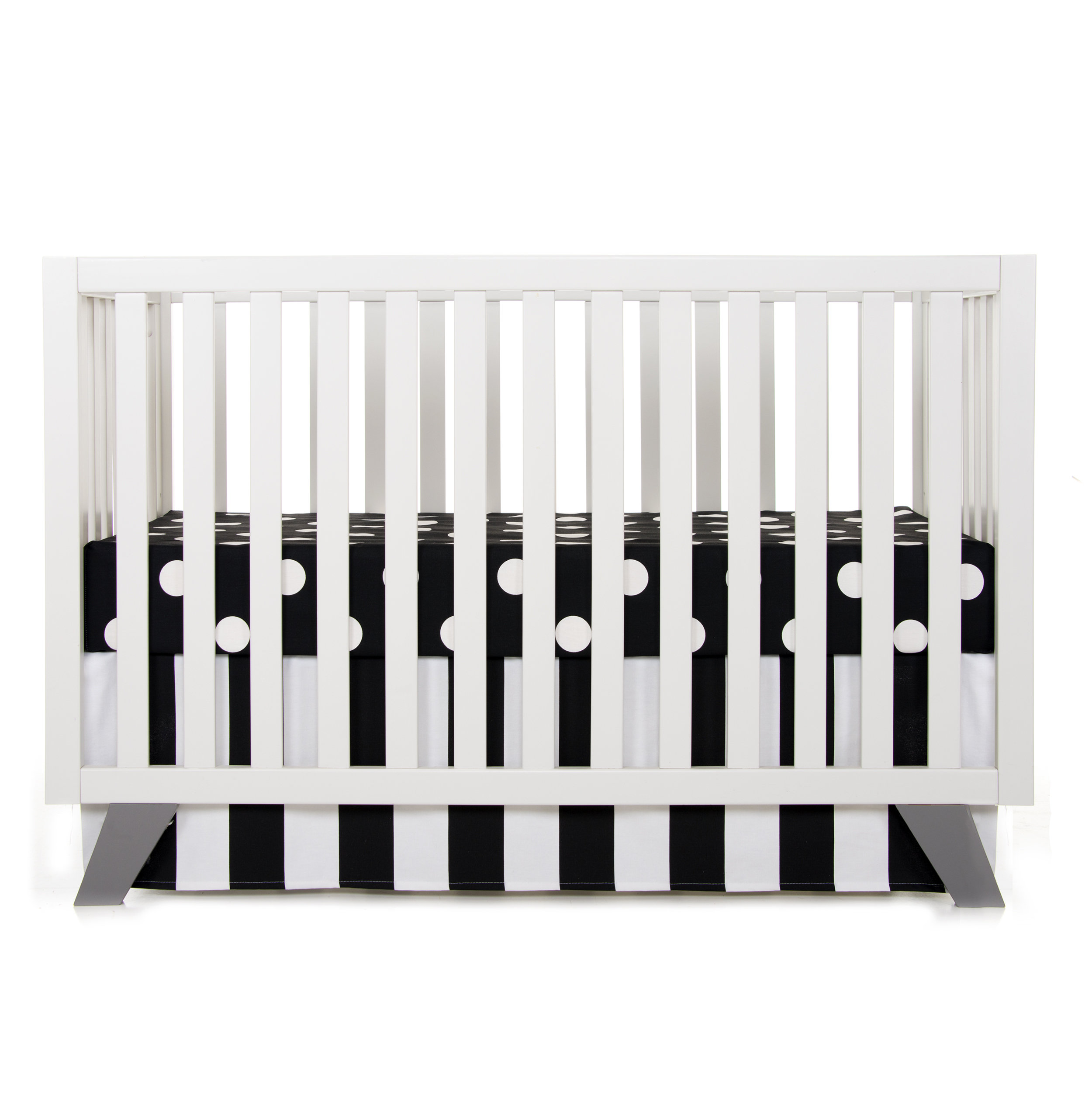 black and white cot bedding