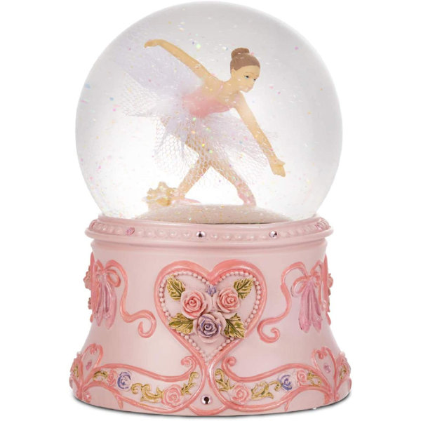 The Holiday Aisle® Musical Ballerina Snow Globe Ballet Dancer Snowglobe
