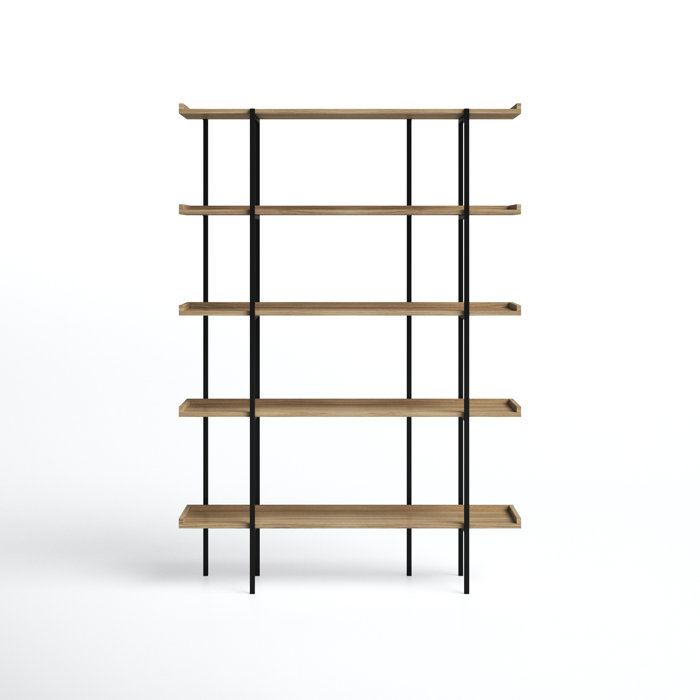 Joss and Main Shayla 68" H x 47.5" W Iron Etagere Bookcase