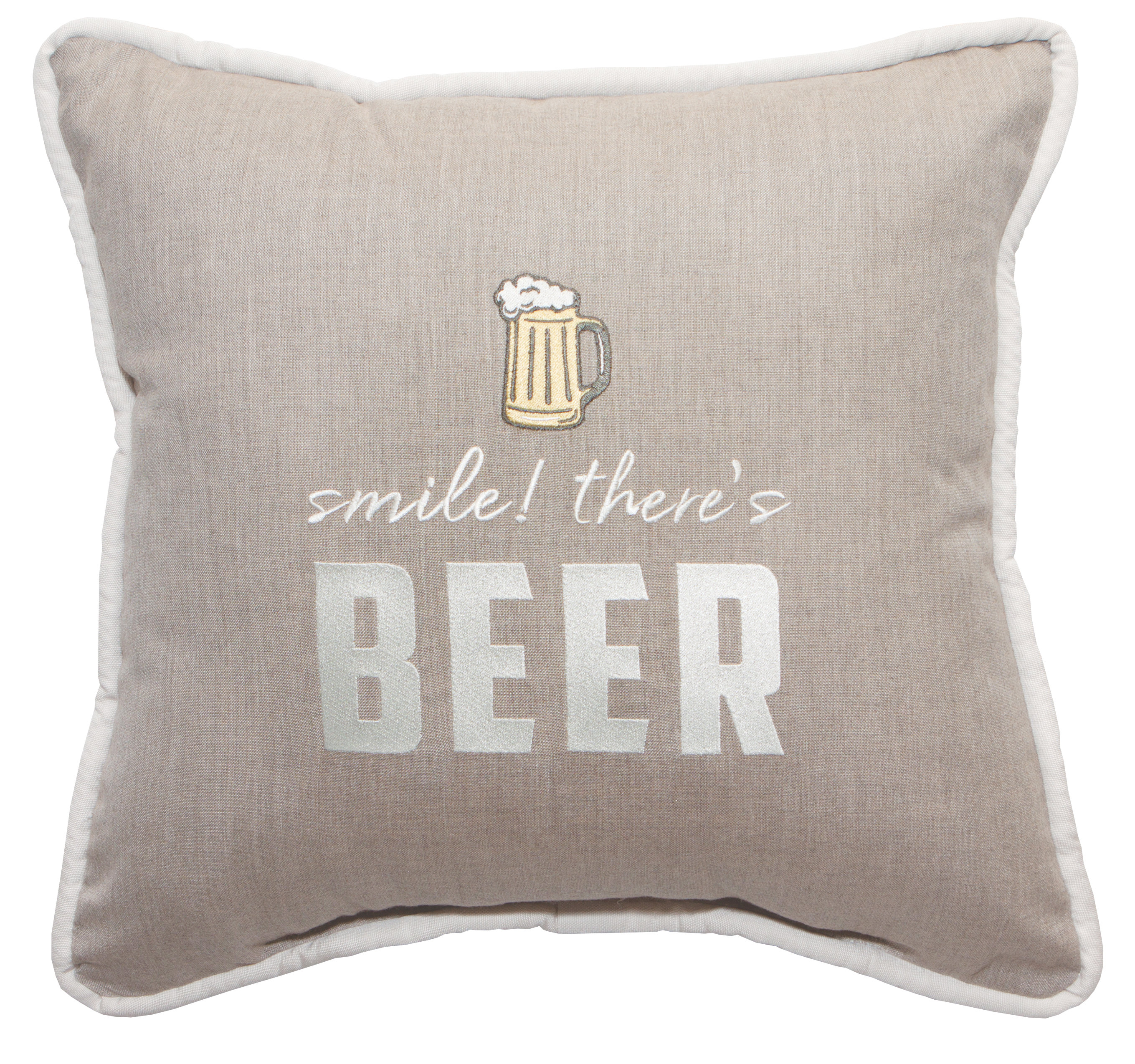smile throw pillow