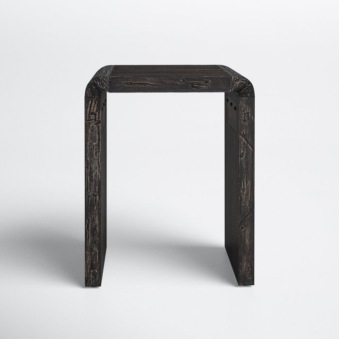Joss and Main Belgr Solid Wood Sled End Table
