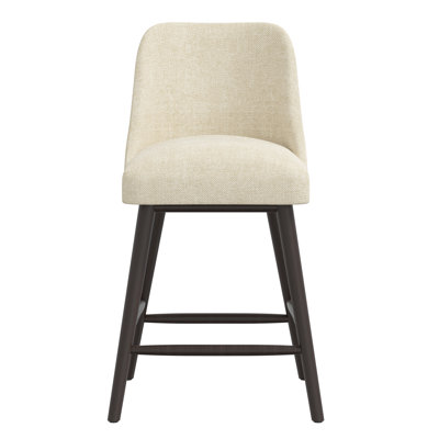 Fletcher Mid-Century Modern Stool in Milsap Canvas by Joss and Main