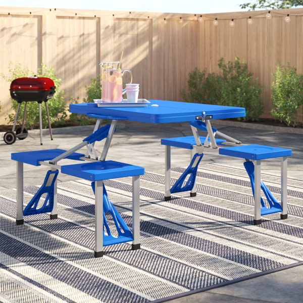 low picnic table portable