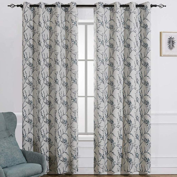 Gray Curtain Panels Modern Farmhouse Curtains Rustic Primitive Home Decor Patterned Curtains Window Treatments Gray Linen Panels