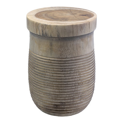 Solid Wood Drum End Table by Joss and Main