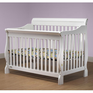 crib with fold down front