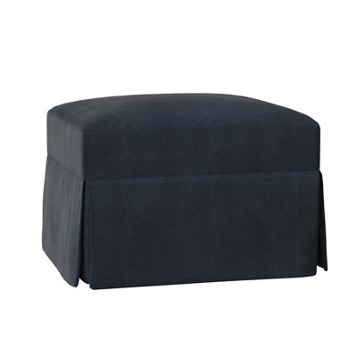 Lucia Slipcovered Ottoman by Wayfair Custom Upholstery