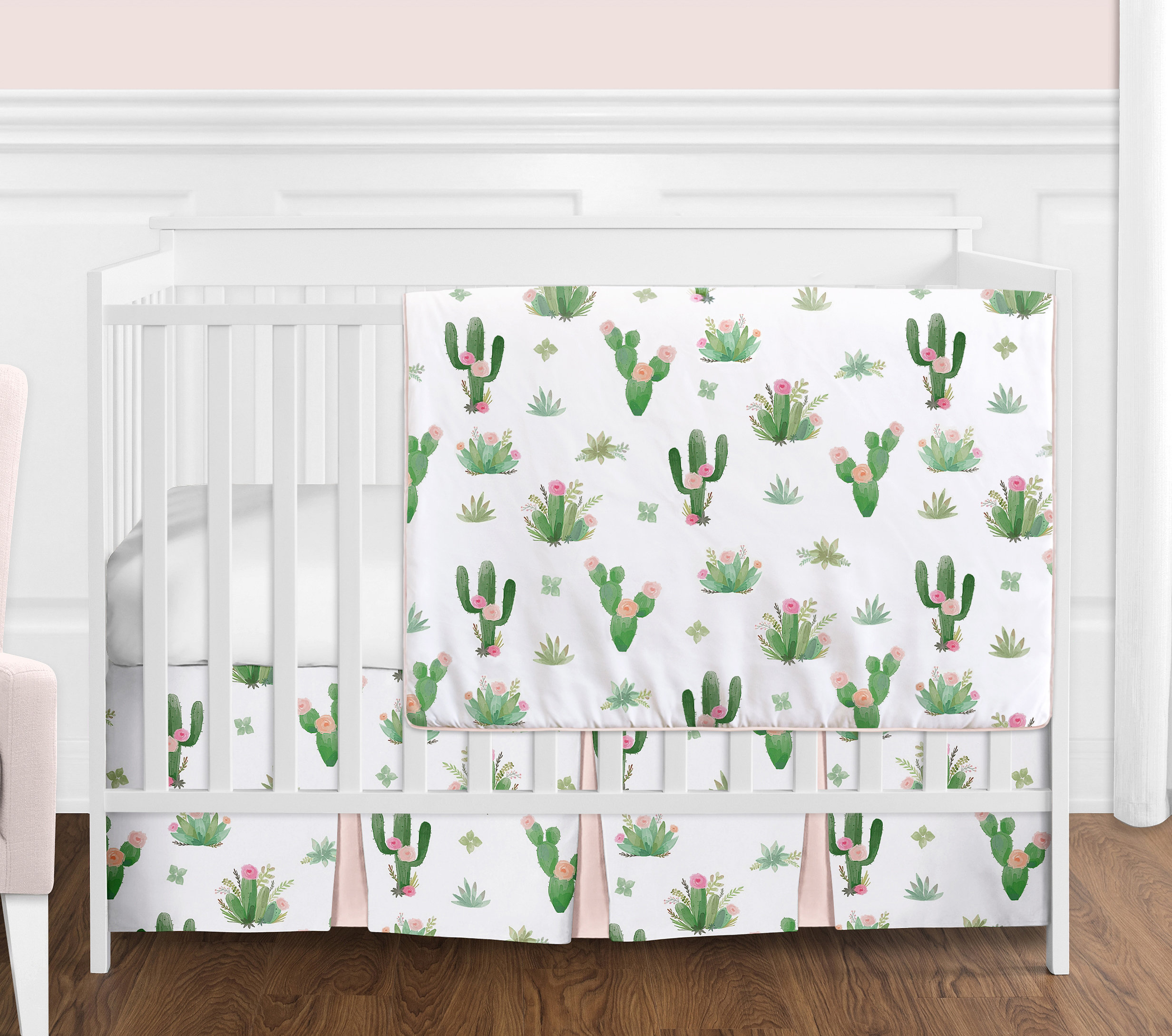 cactus crib bedding set boy