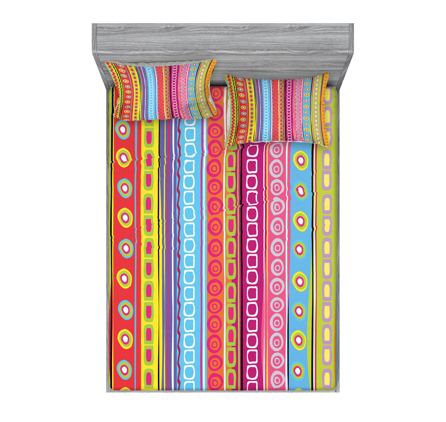 rainbow sheet set full