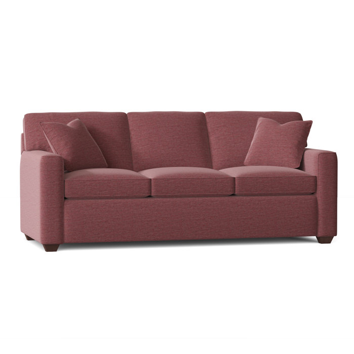 Ebern Designs Lesley 87" Square Arm Sofa Bed with Reversible Cushions