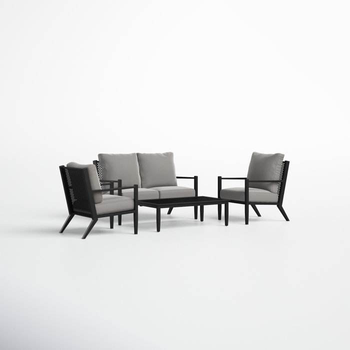 Joss and Main Fenaghy Deep Seating Group with Cushions