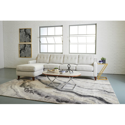 Anastasia 113" Wide Sofa & Chaise by Wayfair Custom Upholstery