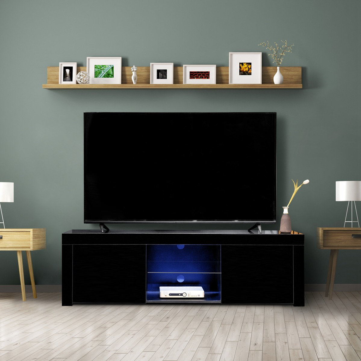 Details about   Universal Floor TV Stand Tall w/Bracket Mount Free Standing For 32-65"LED LCD 