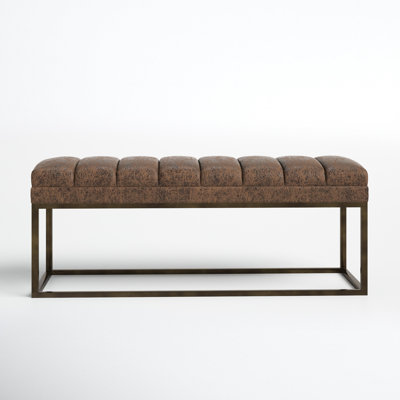 Lamotte Faux Leather Bench by Joss and Main